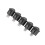 5 Pcs SPST Black Button /Off Round Rocker  AC 6A/125V 3A/250V 10