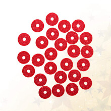 90Pcs Piano Keyboard Front Rail Regulating Punchings Repair Parts (Red)