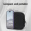 GO3S GO3 Action Case Nylon noir, fermeture éclair bidirectionnelle 5