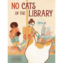 No Cats in the Library by Lauren Emmons Hardcover Book