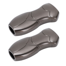 Étui de protection en alliage d’aluminium noir 3D en forme humaine – lot de 2