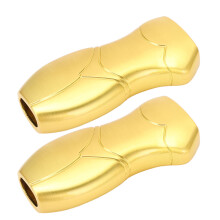 2 pièces de trousses pour briquets en alliage d'aluminium en forme humaine 3D, protection dorée