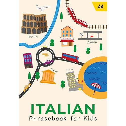 AA Italian Phrasebook for Kids Paperback Book