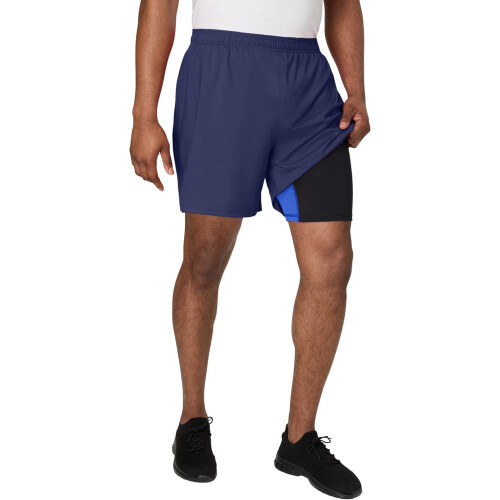 Hanes Mens  Workout Shorts with Boxer Brief Liner