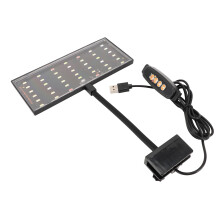 Luz de acuario con clip USB LED 10 velocidades 180x265mm