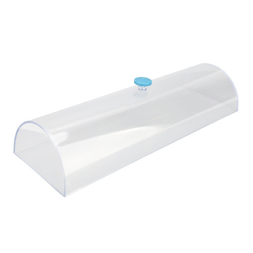 Cubierta antipolvo rectangular de acrílico transparente de 11,8 pulgadas