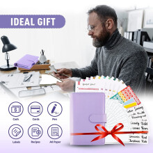 Budget Binder,Money Organizer Cash Envelopes for Budgeting, Budget Binder with Zipper Envelopes,for Money Saving Planner