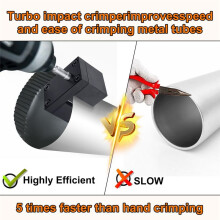 C5A2 Impact Power Assisted Crimper-High Speed Electric Metal Duct Crimping Tool for Air Conditioner Installation Repair