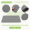 Large Silicone Pot Holder Square Thick Heat Insulation Pad Non-Slip Corrugated Kitchen Table Mat(Gray) 4