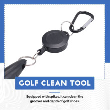 Club Cleaner Kit, Retractable Brush and 2 Club Sharpener for U & V-Grooves, Club Cleaning Kit