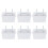 6 Pack Pegboard Clear Bins, Pegboard Bins Hooks, DIY Pegboard Accessories, Workbench Small Bins Fit 1/4 -1/8 Peg Board 1