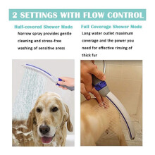 Dog Shower , Pet Shower Attachment,Pet Bathing Spraye, Indoor Outdoor Dog Washing Sprayer Includes 8 Foot Flex Hose