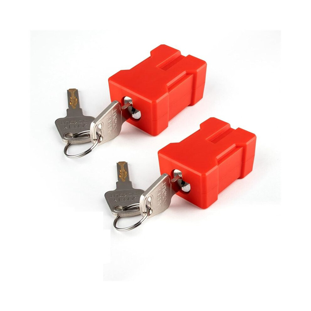 2Set Plug Lock-Electrical Cord Plug Lockout Device,Electrical Shutdown Service Fits U.s Standard 2 And 3-Pronged Plugs 6033949170248