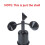 Wind Anemometer Shell Wind Wind Part Direction Indicator Shell Wind Sensor Replaceable Shell Use for Wind Sensor 3