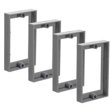 4st 1/2 Tum Single Gang Outlet Box Extender, Eluttagsförlängare Receptacle Extender Outlet Extension Box Grå