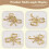 2PCS Decorative Bow Hanger Towel Hook Bow Shaped Hat Hooks Brass Bow Shaped Hat Hooks Hanging Towel Hook,Small 7