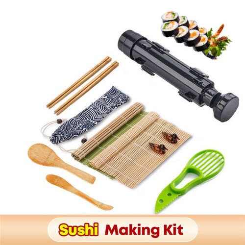 Sushi Making Equipment Kit, Japanese Rice  Roll Mold Sushi Multifunctional Mold Sushi Making Kitchen Tools 1