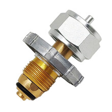 Gas-Propan-Nachfülladapter, Aluminiumlegierung, Nachfüllausgang, Konverter-Adapter, Campingflasche, Propan-Transferdüse