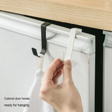 Ganchos Multiusos para Puerta de Armario de Cocina, Gancho Trasero para Colgar Ropa, Abrigo, Sombrero, Toalla, Gancho de Almacenamiento, Color