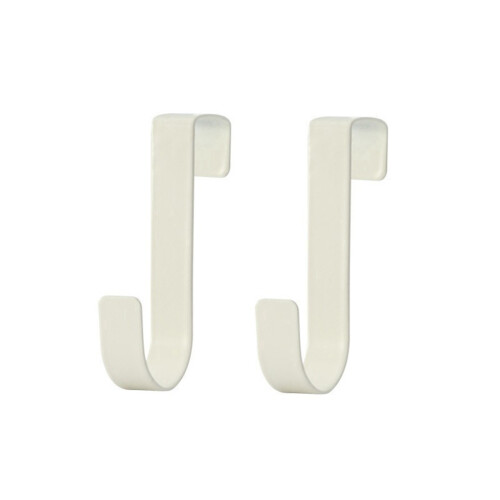 Multi-Purpose Hooks Kitchen Cabinet Door Back Hook Hanging Rack Clothes Coat Hat Towel Hanger Storage Hook White 2