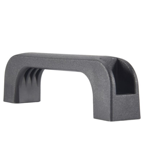 Door Cabinet Black Plastic Rectangular Pull Handle 5.2" 1