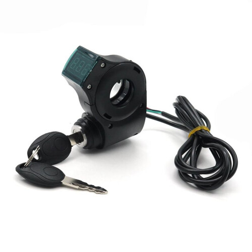 E-Bike Ignition Lock Key Thumb Throttle Voltmeter Digital Voltage Display  for  M4  M365 Universal