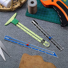 Set Of 3 Slide Gauges, Sewing Tools Set, Measuring Sewing Gauges, for Beginners, Knitting, Crafts, Sewing Supplies