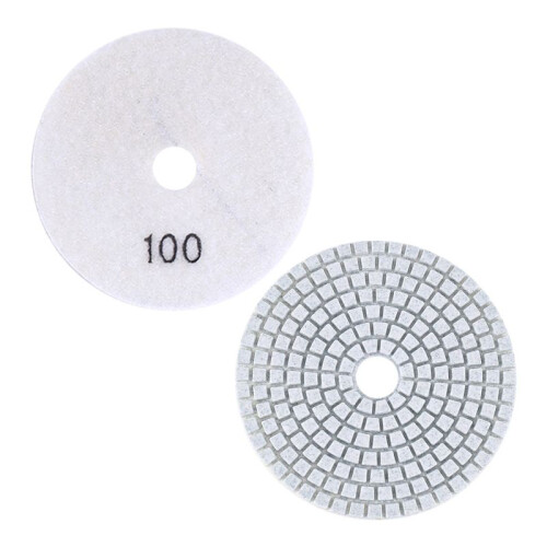Almofadas de Polimento de Diamante 10 PeçAs 4 Polegadas 10 Pacotes 3/8 Polegadas-11 Almofada de Apoio Kit de Polimento de Granito Kit de Polimento de 2