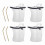 Getränkebeutel Silikon 1,5l mit 4 Strohhalmen 14