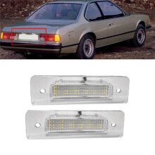 Bil Bak LED-Nummerskyltljus för E30 E12 E28 E24 E23 E26 BiltillbehöR 63261372766 63261354665