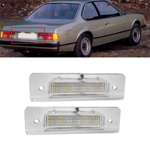 Bil Bak LED-Nummerskyltljus för  E30 E12 E28 E24 E23 E26 BiltillbehöR 63261372766 63261354665