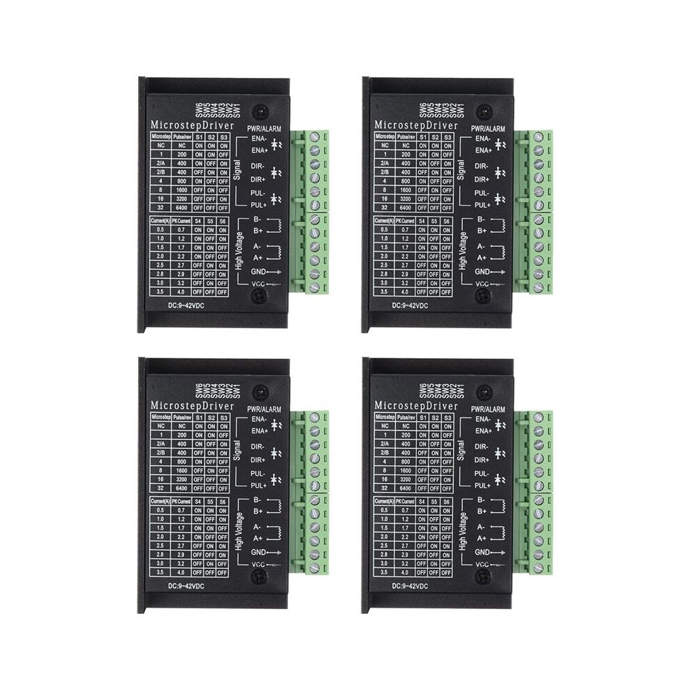 Tb6600 Stepper Motor Drivers, 4Pack 4A Stepper Driver Controller Cnc Digital Step Driver For 42/57/86 Stepper Motor 6031088628293