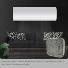 Wifi Air Quality Monitor 5-In-1 Air HCHO/CO2/VOC/Temperature/Humidity Detector Remote Control Alarm Function