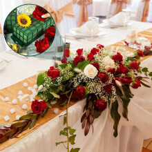 Cage en Mousse Florale, Paquet de 3 Blocs de Mousse Florale pour Fleur, Support de Fleur avec Mousse Florale, Mousse de Fleur de Bol de Cage