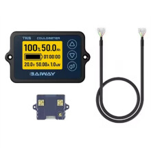 BAIWAY Coulometer Battery Capacity Indicator Professional Precision Vehicle Battery Capacity Tester Voltage Current Indicator