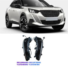 Left Front Bumper Fog Lights LED Daytime Running Lights Assembly YL01546080 for  2008 2020-2024 9832980080