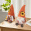 2 Stück Sonnenblumen-Plüschgnome - handgefertigt aus Polyester 8