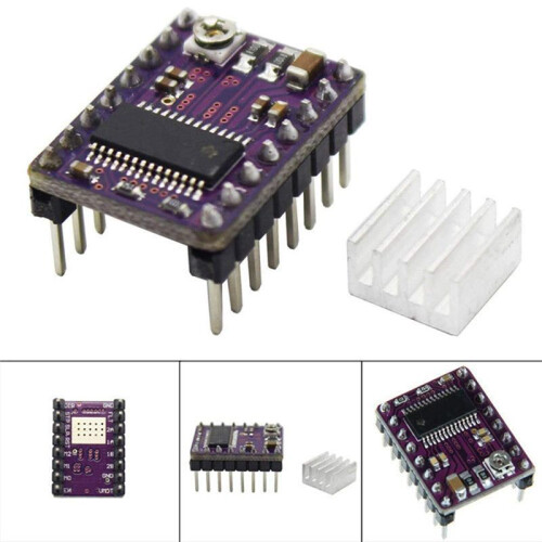 5Pcs Stepper Motor Driver Board StepStick DRV8825 Stepping Driver Controller Step Engine Module Radiator Heat Sink 1