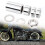 Chrome Achteras-Afstandsset voor  Softail FLST FSXT 2008- Classic FLSTC 5