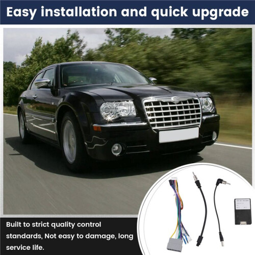 16 Pin Car Android Stereo Wiring Harness Adapter Protocol Box CAN Bus Decoder for  300C  Grand Cherokee 2