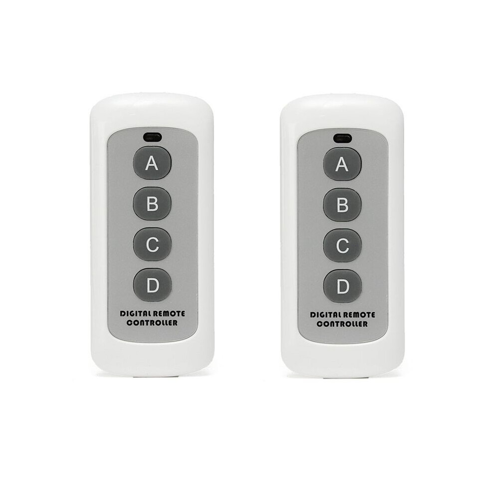 433Mhz Wireless Rf Remote Control White 4-Button Remote Control Ev1527 Learning Code Wireless Remote Control 6033286492119