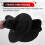 Compact Snare Drum Bag Backpack Case with Shoulder Strap Outside Pockets Musical Instrument Accessory Black 40x18cm 6