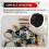 Compact Snare Drum Bag Backpack Case with Shoulder Strap Outside Pockets Musical Instrument Accessory Black 40x18cm 3