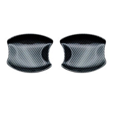 Car Carbon Fiber Front Door Handle Cover Trim Sticker Door Handle Bowl Cover Trims for HRV HR-V Vezel 2021 2022 RHD