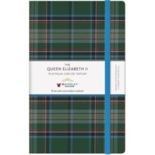 The Queen Elizabeth II Platinum Jubilee Tartan Cloth Large Notebook Ha