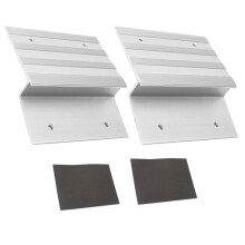 Kit de Rampa de Carga para Remolque y Camión de 2 Paquetes, Kit de Placa de Rampa de Aluminio Compatible con Maderas Duras de Roble de 2 X 8 Pulgadas