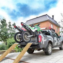 2Pack Tooling Truck and Trailer Loading Ramp Kit, Aluminum Ramp Plate Kit Fit 2x8 Inch Oak Hardwoods for Car/Trucks