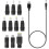 Power Cord USB to 5.5X2.1 Multifunctional  Interchangeable Plug 1