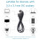 Power Cord USB to 5.5X2.1 Multifunctional  Interchangeable Plug 4