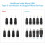 Power Cord USB to 5.5X2.1 Multifunctional  Interchangeable Plug 7